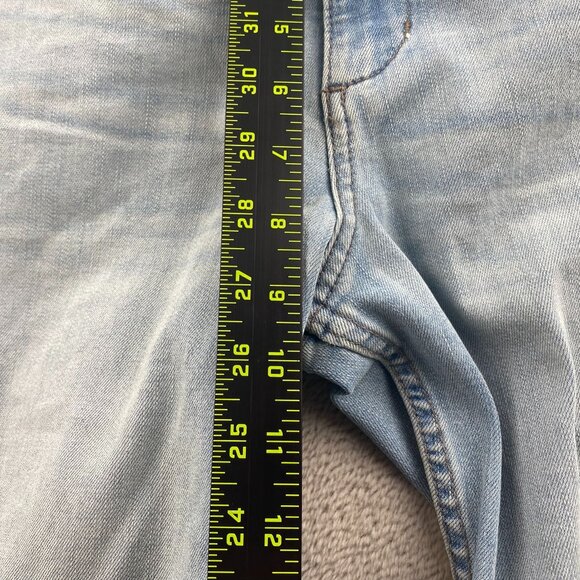 Lee Riders Womens Jeans Size 10 Blue Denim Light Wash Straight Cuffed Casual - Picture 8 of 14